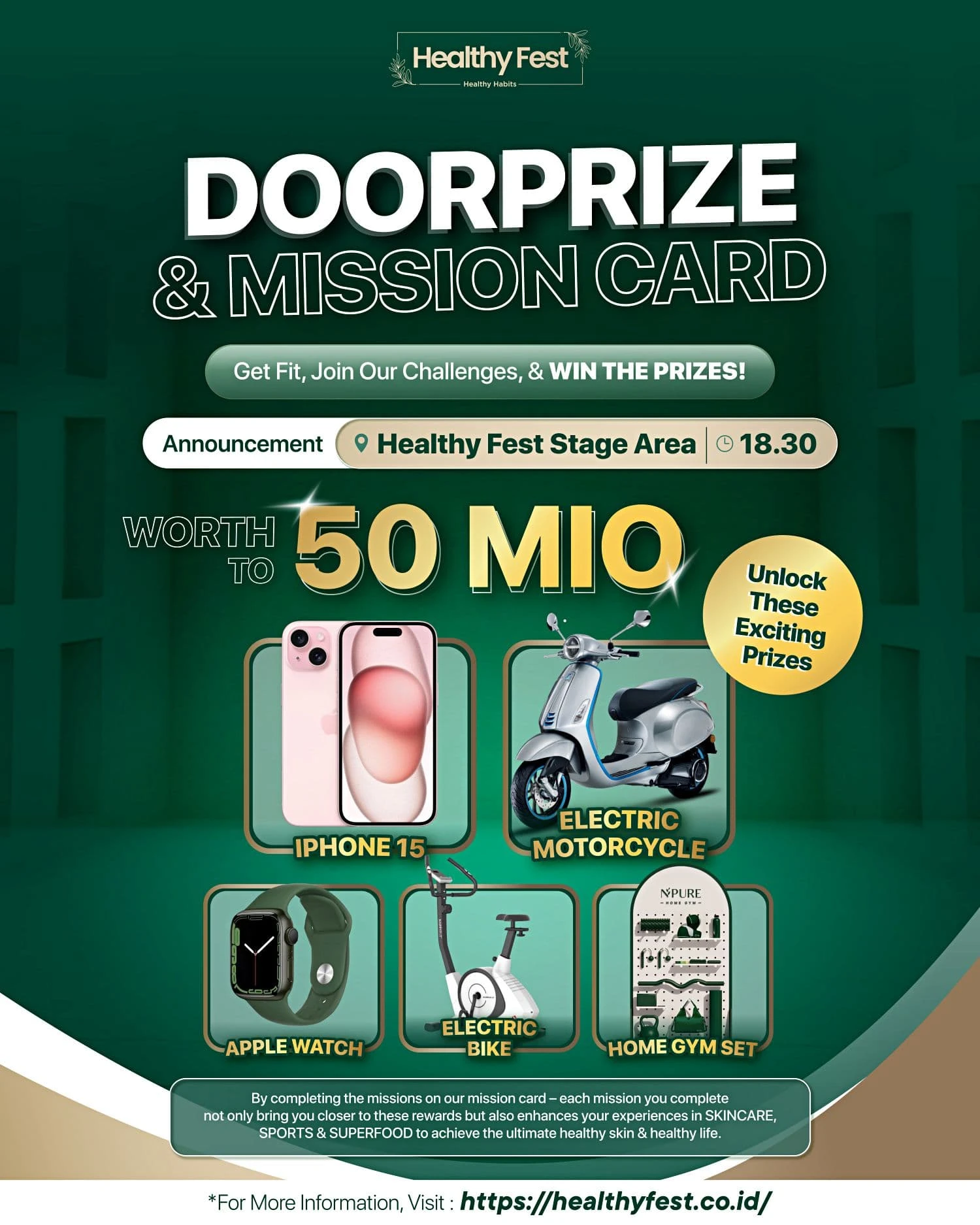 DOORPRIZE MISSION CARD HEALTHY FEST